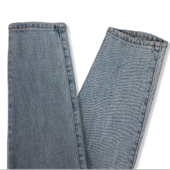 Siwy Hannah Skinny Light Wash Embroidered Quote Distressed Jeans 7 Day Weekend - Picture 4 of 14